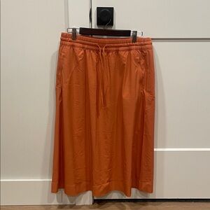 Athleta Vibrant Orange Midi Skirt